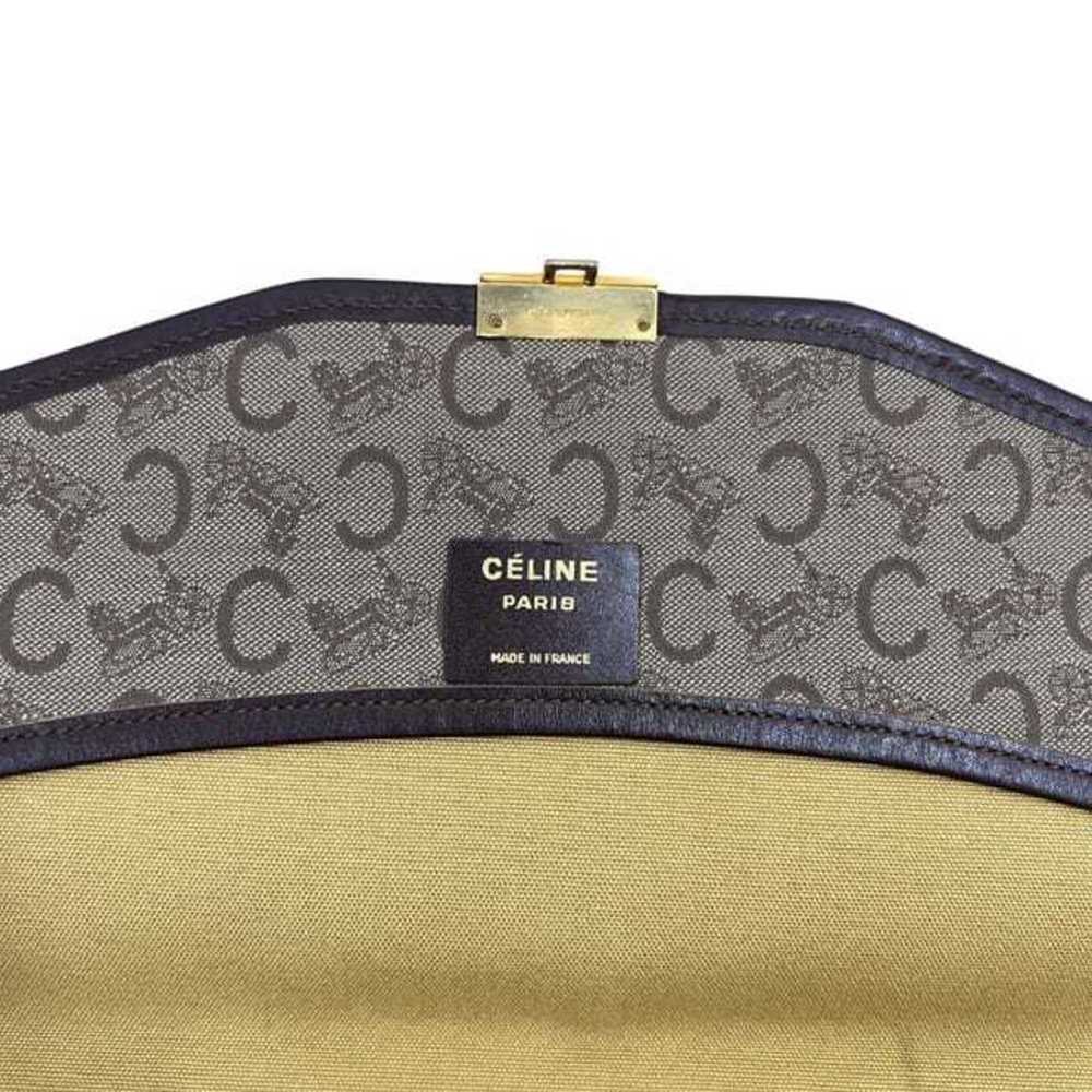 Celine clutch bag ec-24121 beige brown C Macadam canvas leather CELINE metal ... - Picture 11 of 11